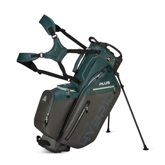 Big Max Dri Lite Hybrid Plus Standbag, forest green/charcoal