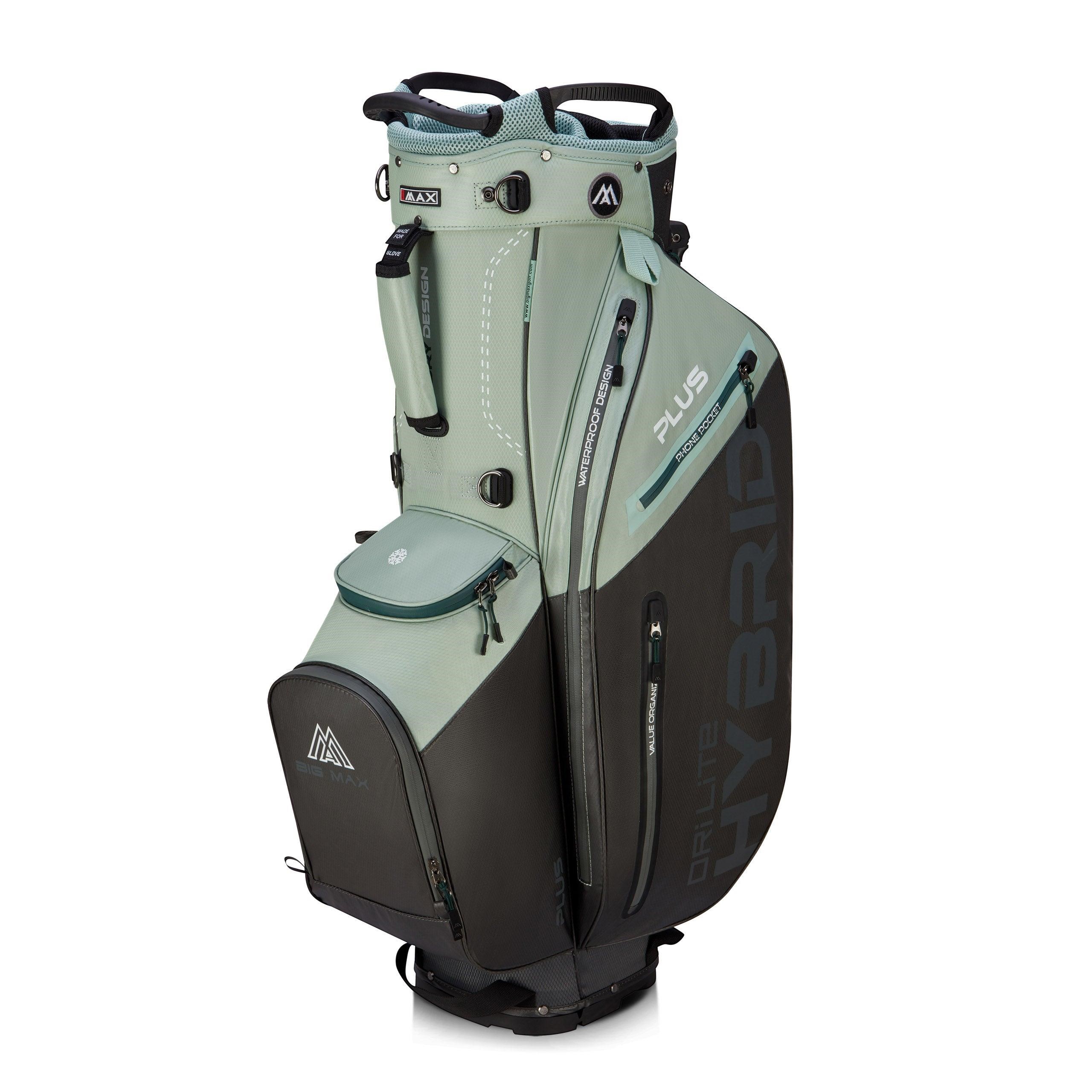 Big Max Dri Lite Hybrid Plus Standbag, mint/charcoal