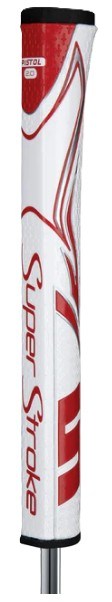 SuperStroke Zenergy Pistol GT 2.0 Putter Griff, weiss/rot
