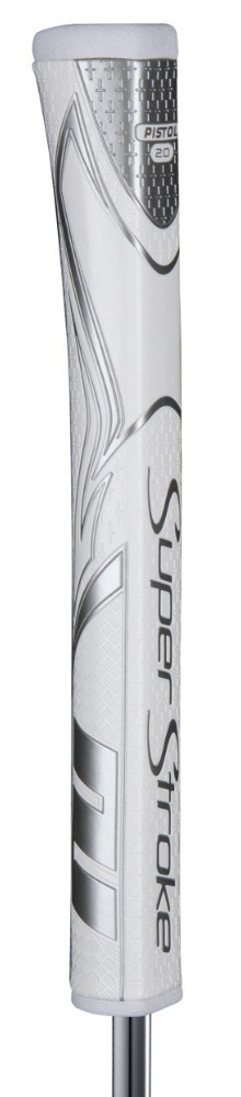 SuperStroke Zenergy Pistol GT 2.0 Putter Griff, weiss/silber
