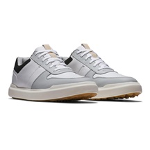 FootJoy Contour Casual Herren Golfschuhe, weiss/grau/schwarz