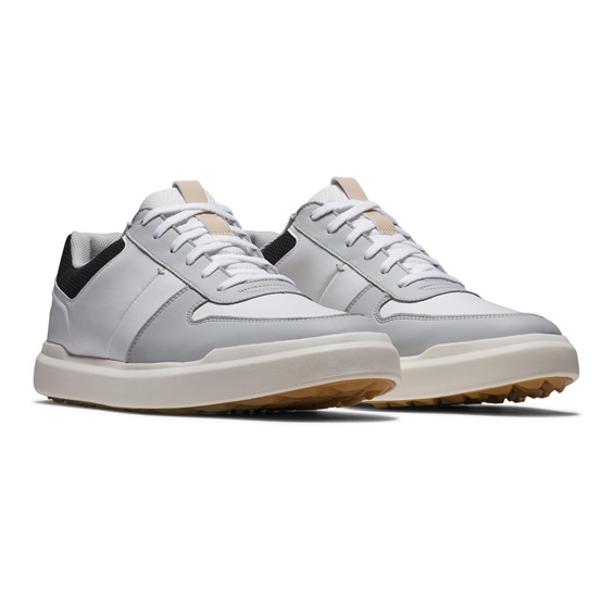 FootJoy Contour Casual Herren Golfschuhe, weiss/grau/schwarz