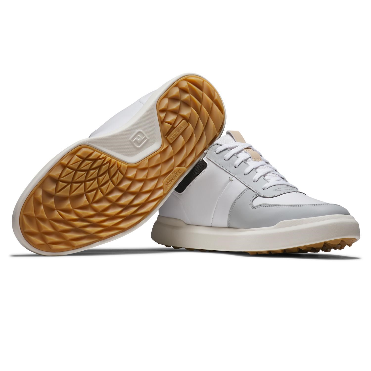 FootJoy Contour Casual Herren Golfschuhe, weiss/grau/schwarz