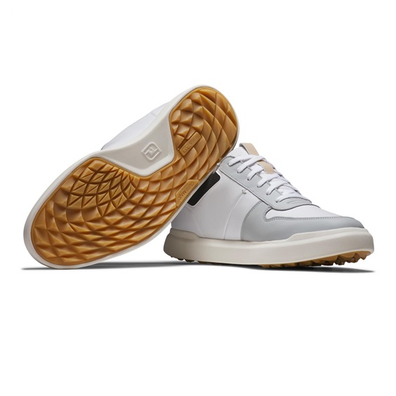 FootJoy Contour Casual Herren Golfschuhe, weiss/grau/schwarz