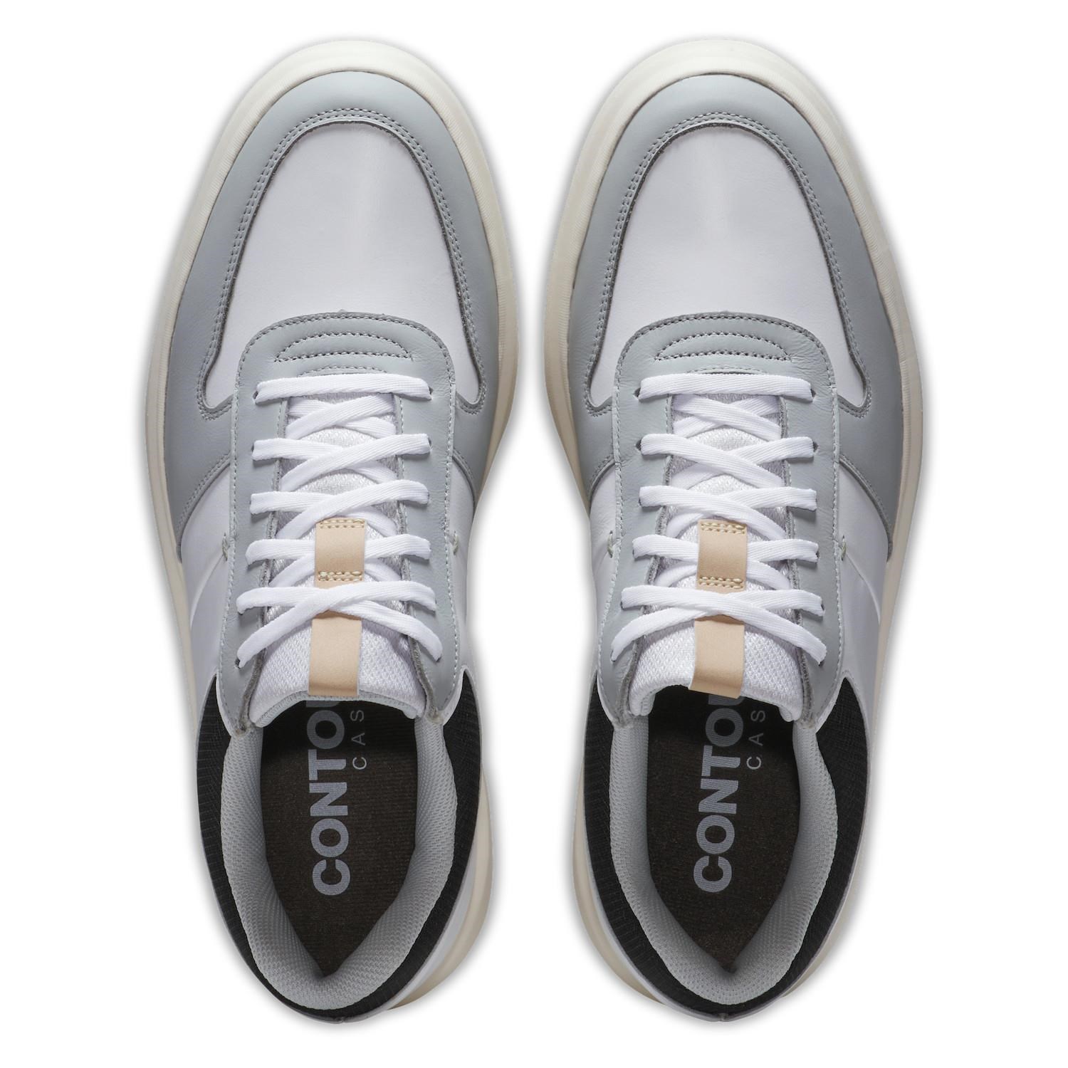 FootJoy Contour Casual Herren Golfschuhe, weiss/grau/schwarz