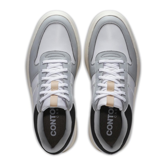 FootJoy Contour Casual Herren Golfschuhe, weiss/grau/schwarz