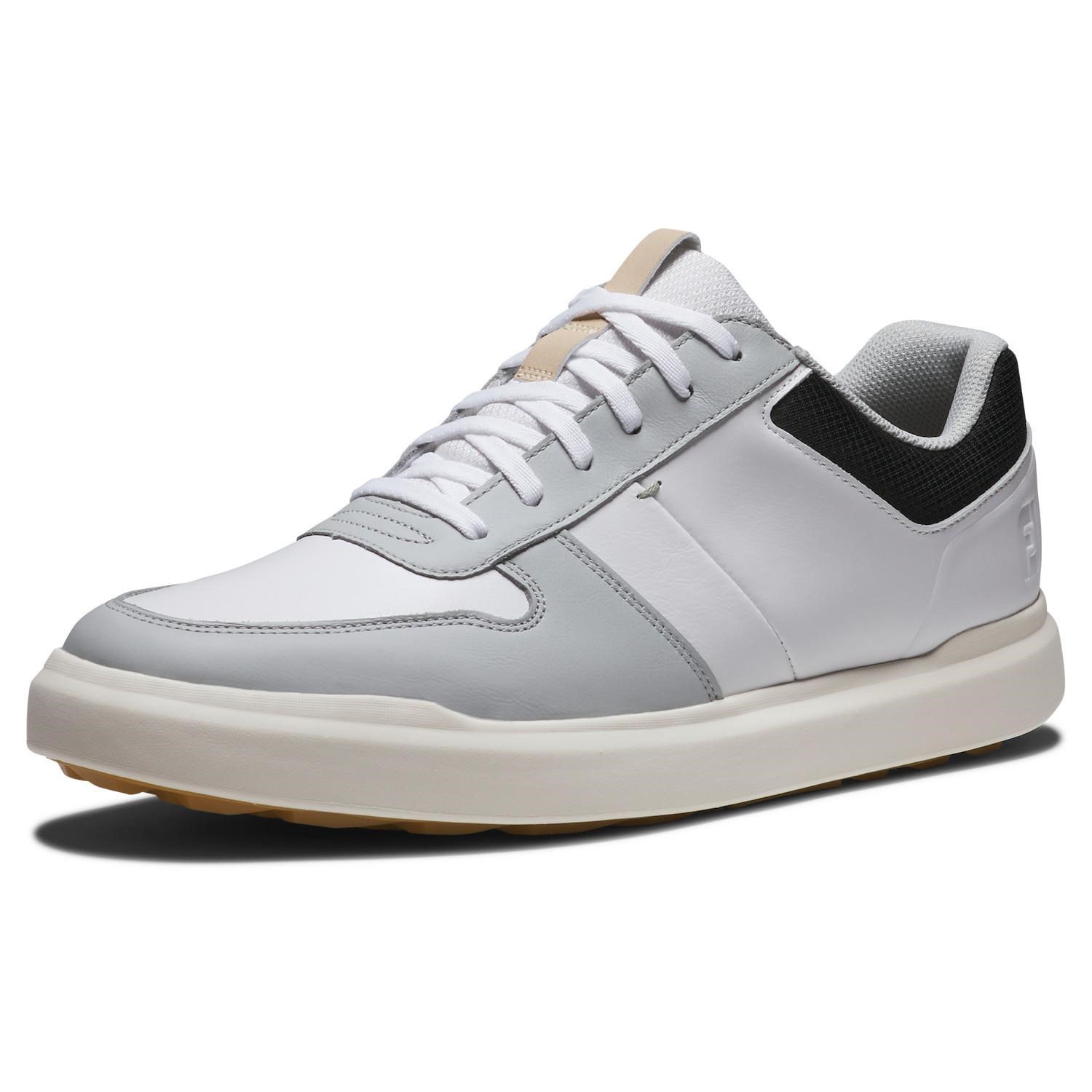 FootJoy Contour Casual Herren Golfschuhe, weiss/grau/schwarz