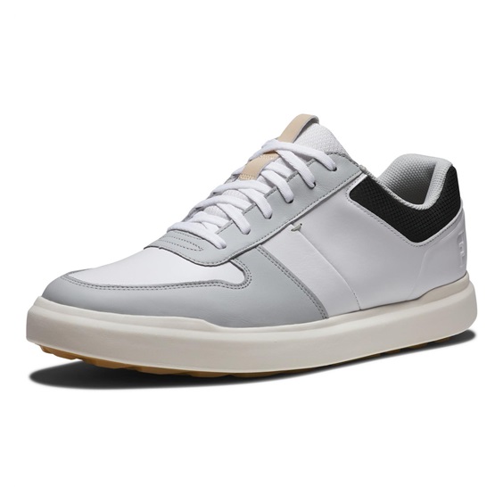 FootJoy Contour Casual Herren Golfschuhe, weiss/grau/schwarz