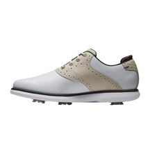 FootJoy Traditions Damen Golfschuhe, white/tan/black