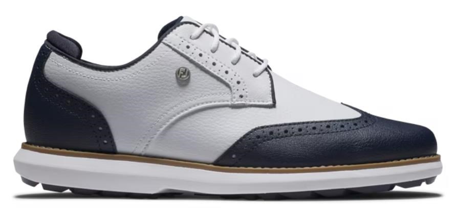 FootJoy Traditions Wing Tip Damen Golfschuhe, weiss/dunkelblau
