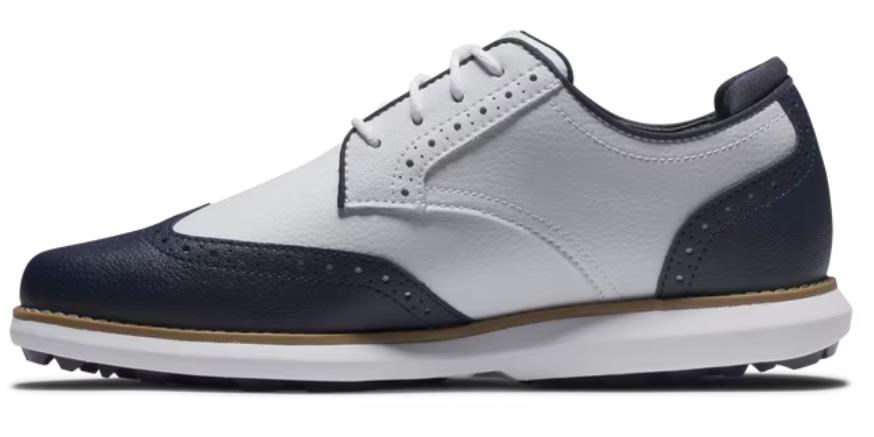 FootJoy Traditions Wing Tip Damen Golfschuhe, weiss/dunkelblau