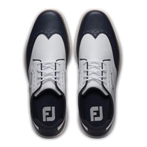 FootJoy Traditions Wing Tip Damen Golfschuhe, weiss/dunkelblau