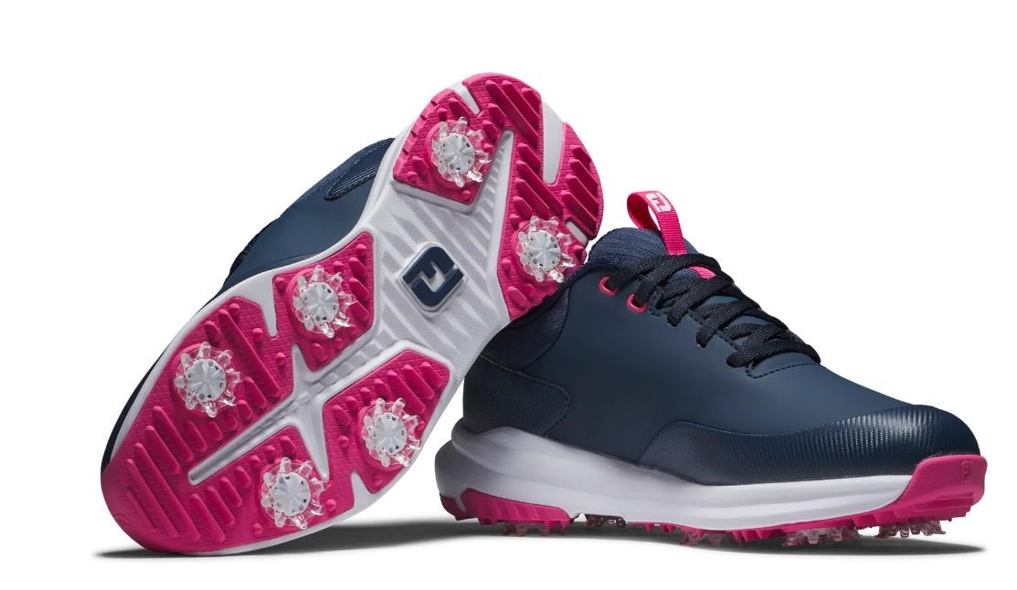FootJoy Tour Rival Damen Golfschuhe, dunkelblau/weiss/rosa