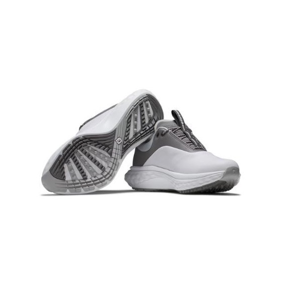 FootJoy Quantum Leather Damen Golfschuhe, weiss/grau