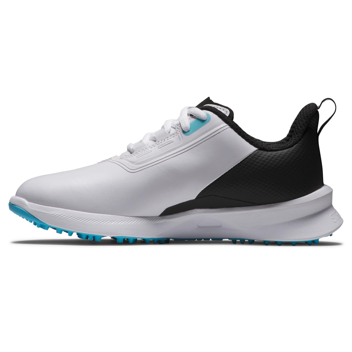 FootJoy Fuel Junior Junior Golfschuhe, weiss/schwarz/blau