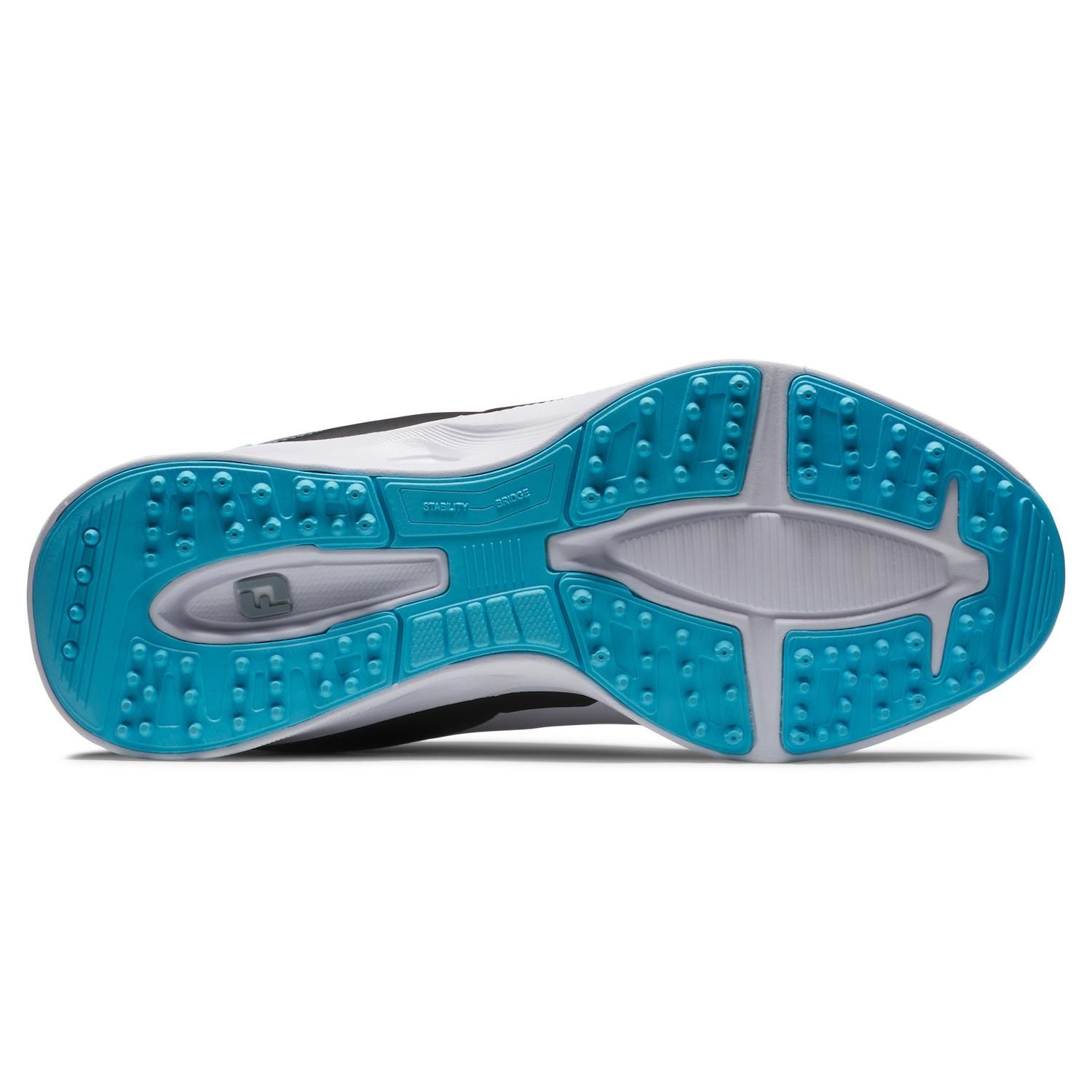 FootJoy Fuel Junior Junior Golfschuhe, weiss/schwarz/blau