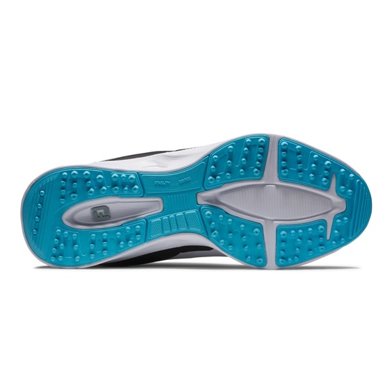 FootJoy Fuel Junior Junior Golfschuhe, weiss/schwarz/blau