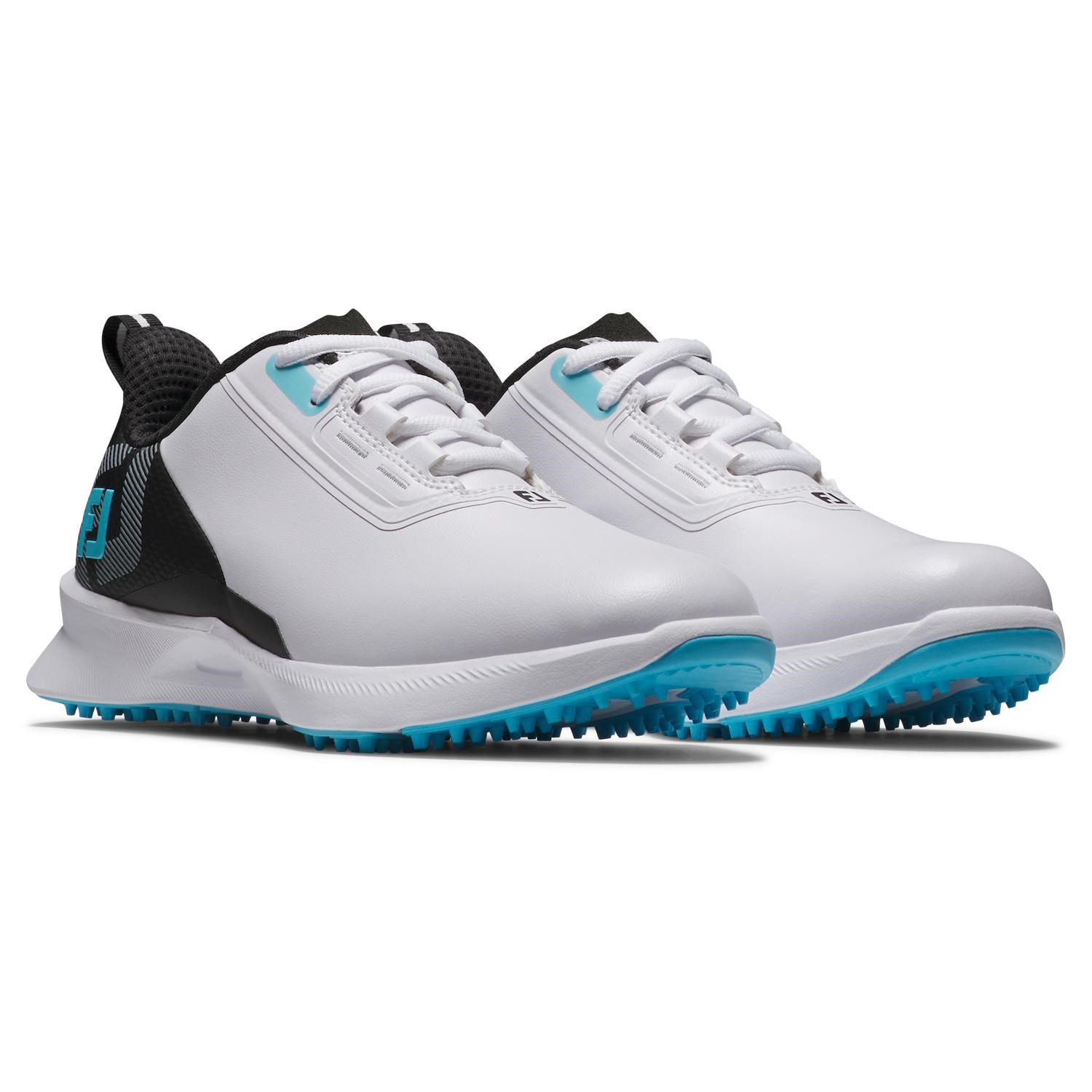 FootJoy Fuel Junior Junior Golfschuhe, weiss/schwarz/blau
