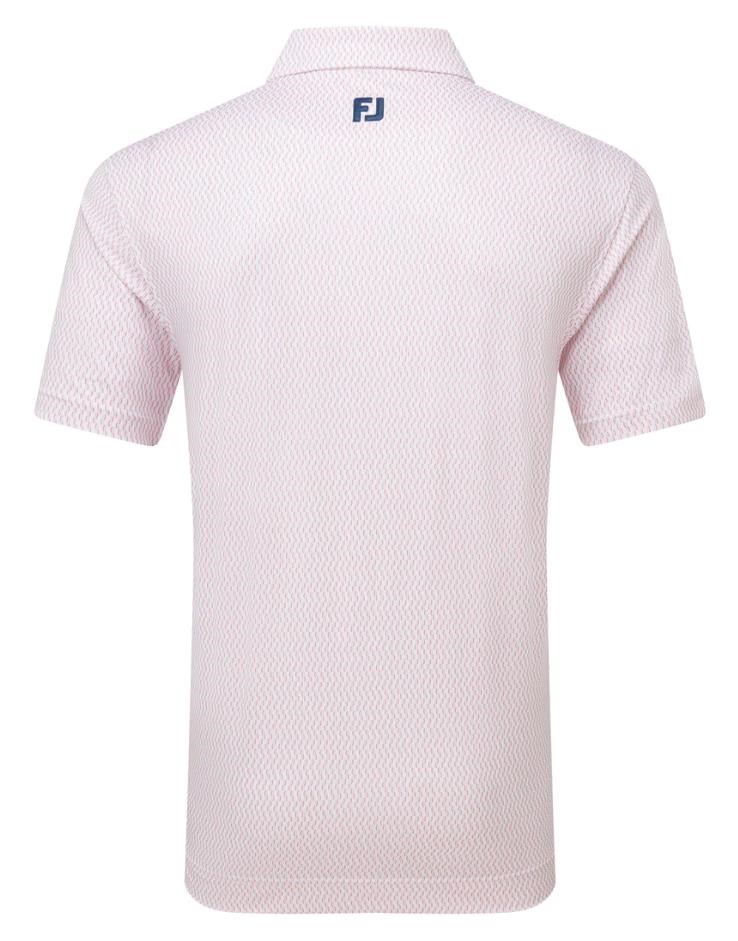 FootJoy Wiggle Print Lisle Herren Poloshirt, rosa