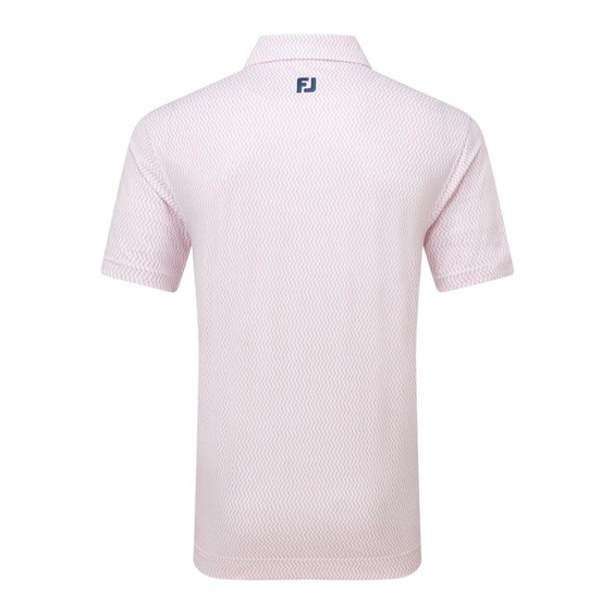 FootJoy Wiggle Print Lisle Herren Poloshirt, rosa