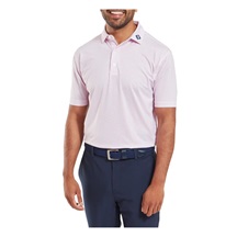FootJoy Wiggle Print Lisle Herren Poloshirt, rosa