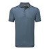 FootJoy Wiggle Print Lisle Herren Poloshirt, dunkelblau/grau/weiss