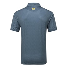 FootJoy Wiggle Print Lisle Herren Poloshirt, dunkelblau/grau/weiss