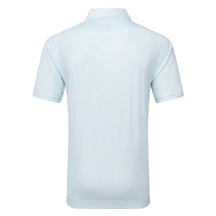 FootJoy Houndstooth Geo Lisle Herren Poloshirt, weiss/blau