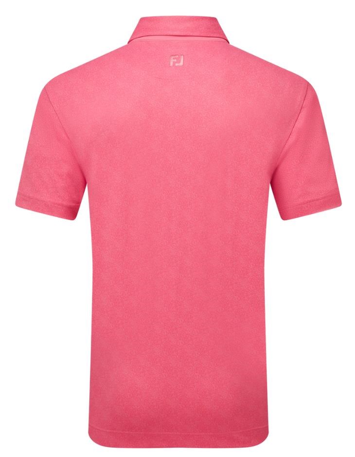 FootJoy Speckle Print Pique Herren Poloshirt, rosa