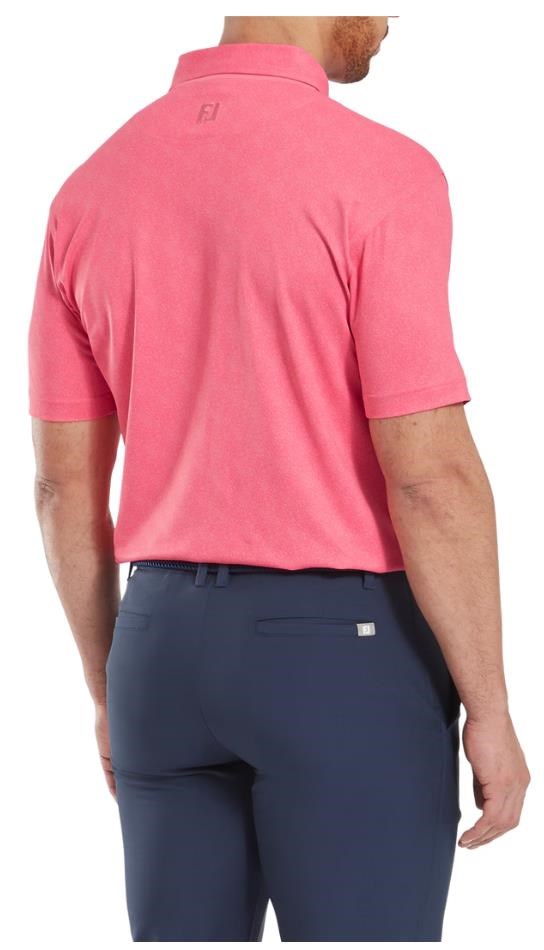 FootJoy Speckle Print Pique Herren Poloshirt, rosa