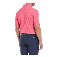 FootJoy Speckle Print Pique Herren Poloshirt, rosa