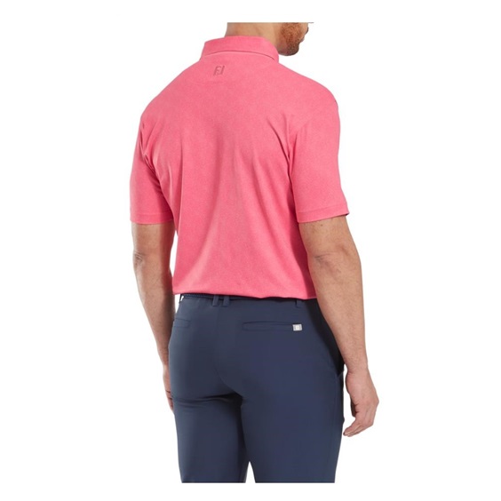 FootJoy Speckle Print Pique Herren Poloshirt, rosa