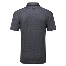 FootJoy Speckle Print Pique Herren Poloshirt, schwarz