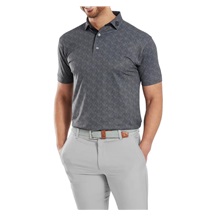 FootJoy Speckle Print Pique Herren Poloshirt, schwarz