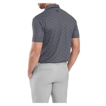 FootJoy Speckle Print Pique Herren Poloshirt, schwarz
