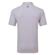 FootJoy Balance Stripe Lisle Herren Poloshirt, blau/weiss/rosa