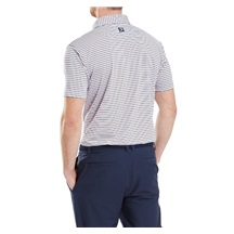 FootJoy Balance Stripe Lisle Herren Poloshirt, blau/weiss/rosa