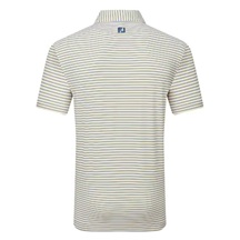 FootJoy Balance Stripe Lisle Herren Poloshirt, blau/weiss/orange