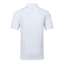 FootJoy Irongate Print Lisle Herren Poloshirt, white/skyway