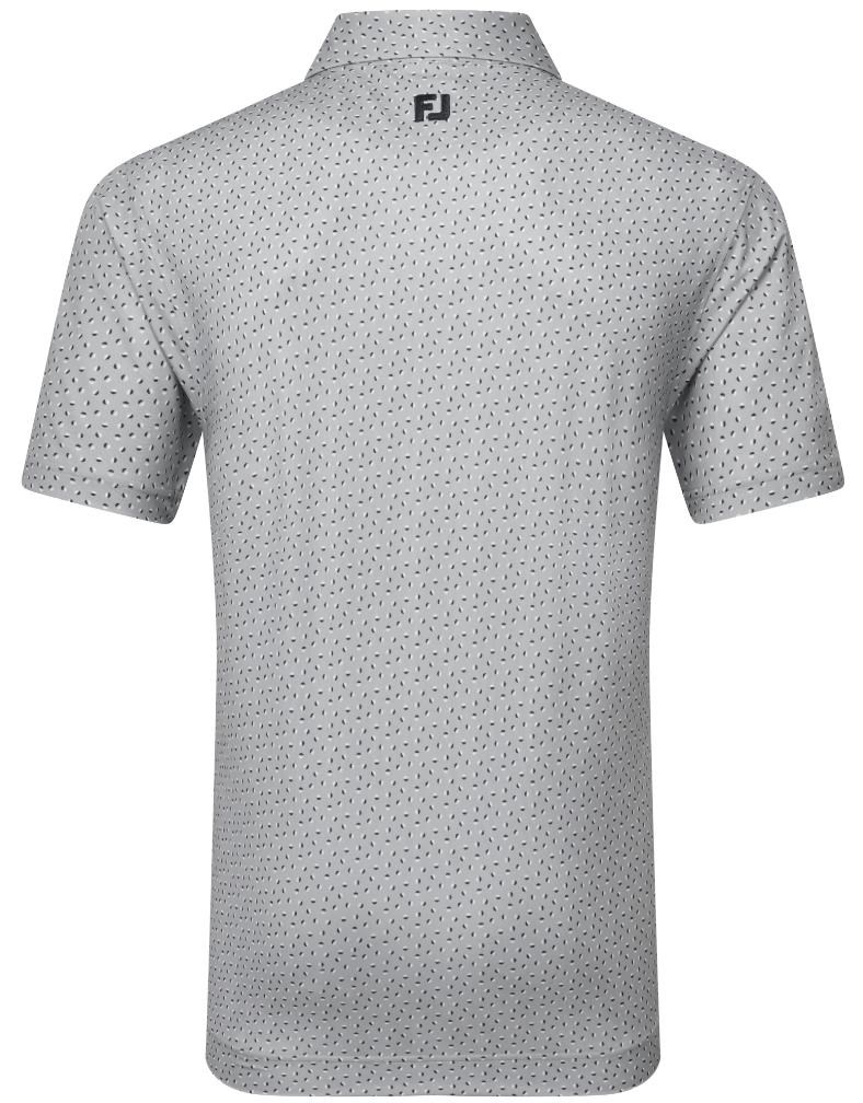 FootJoy Bounce Print Pique Herren Polo, grau