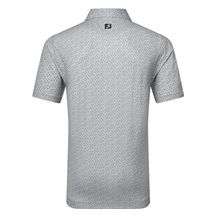 FootJoy Bounce Print Pique Herren Polo, grau