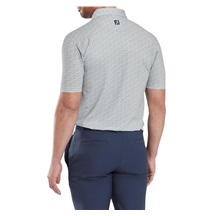 FootJoy Bounce Print Pique Herren Polo, grau