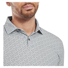 FootJoy Bounce Print Pique Herren Polo, grau