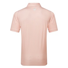 FootJoy Citrus Print Lisle Herren Poloshirt, orange/hellgrün