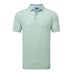 FootJoy Figure Print Lisle Herren Poloshirt, hellgrün/blau