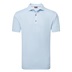 FootJoy Etched Texture Print Lisle Herren Poloshirt, blau