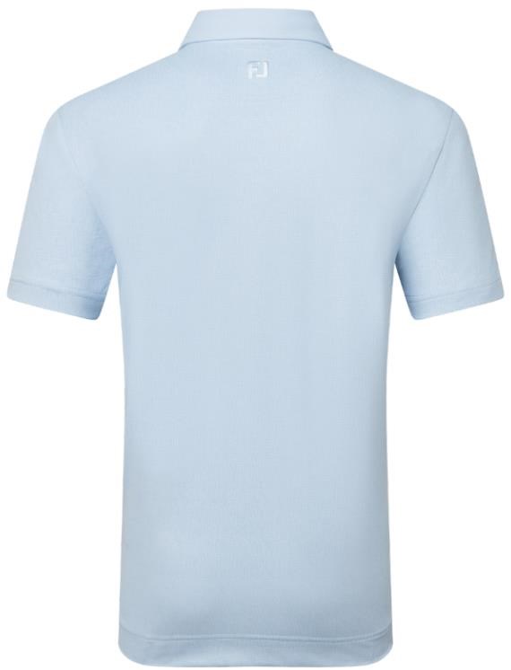FootJoy Etched Texture Print Lisle Herren Poloshirt, blau