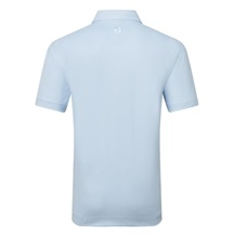 FootJoy Etched Texture Print Lisle Herren Poloshirt, blau