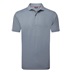 FootJoy Etched Texture Print Lisle Herren Poloshirt, grau