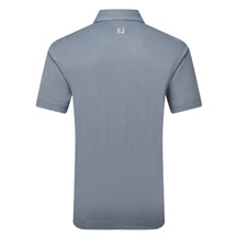 FootJoy Etched Texture Print Lisle Herren Poloshirt, grau